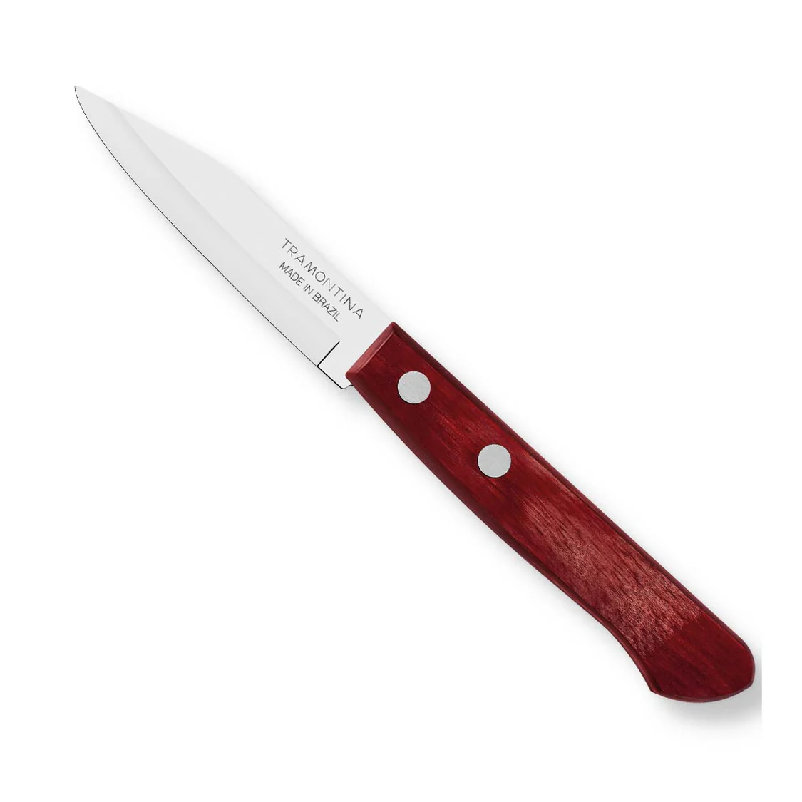 Tramontina Paring Knife 7cm – Rust-Resistant Stainless Steel – Polywood Handle Red - Heat Resitant | 5 years warranty
