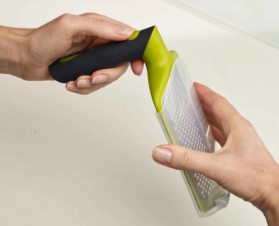 Joseph Joseph 2-in-1 Twist Grater, Compact Design,Hand Grater with Adjustable Handle