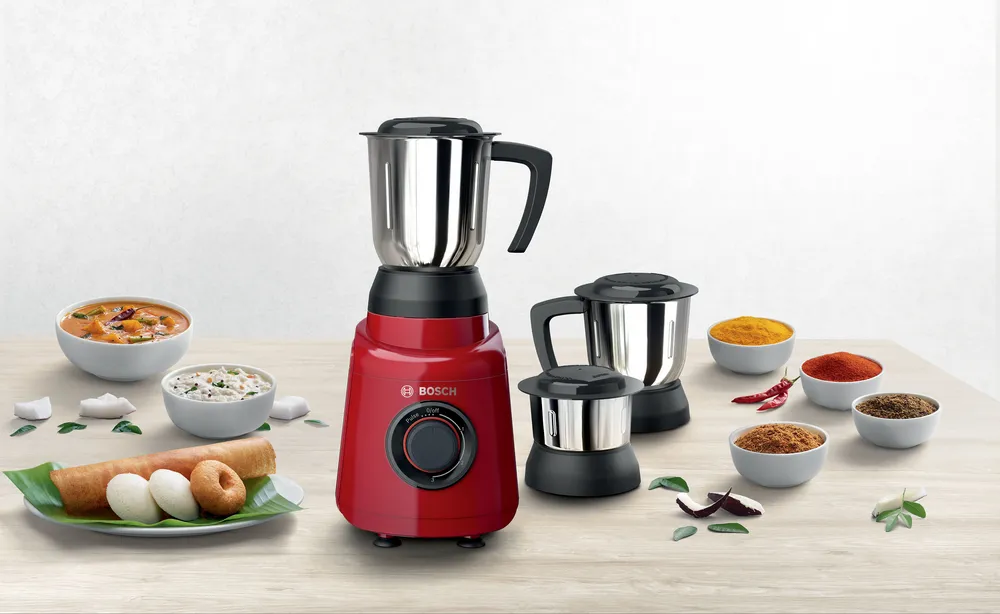 Bosch TrueMixx Joy Mixer Grinder – 500W Motor , 3 Multipurpose Jars , Efficient & Durable