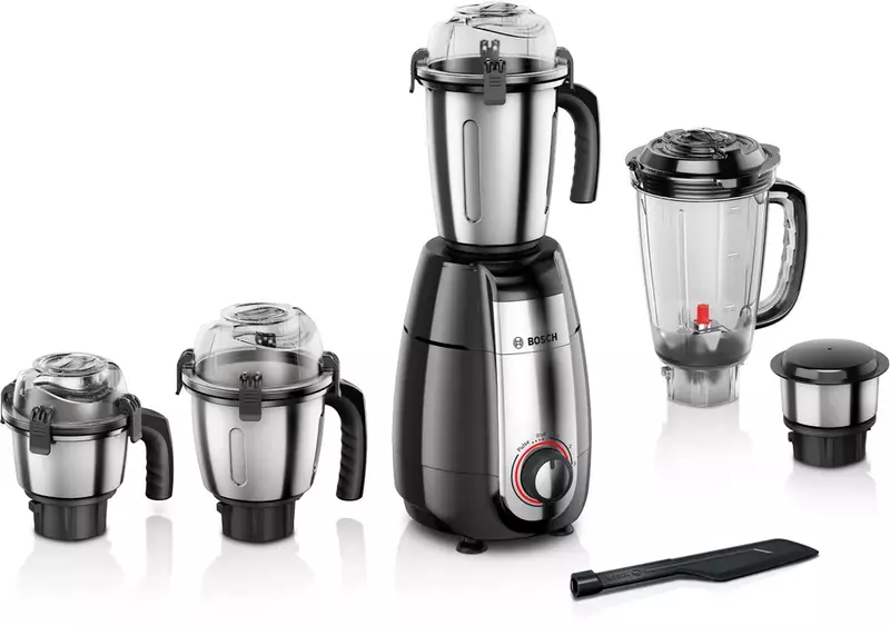 TrueMixx Pro 1000W Mixer Grinder with 5 Jars – Multi-Purpose Kitchen Grinder, BLACK