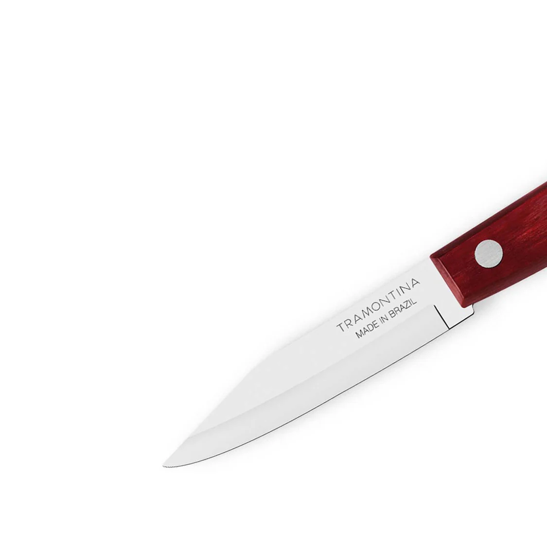 Tramontina Paring Knife 7cm – Rust-Resistant Stainless Steel – Polywood Handle Red - Heat Resitant | 5 years warranty