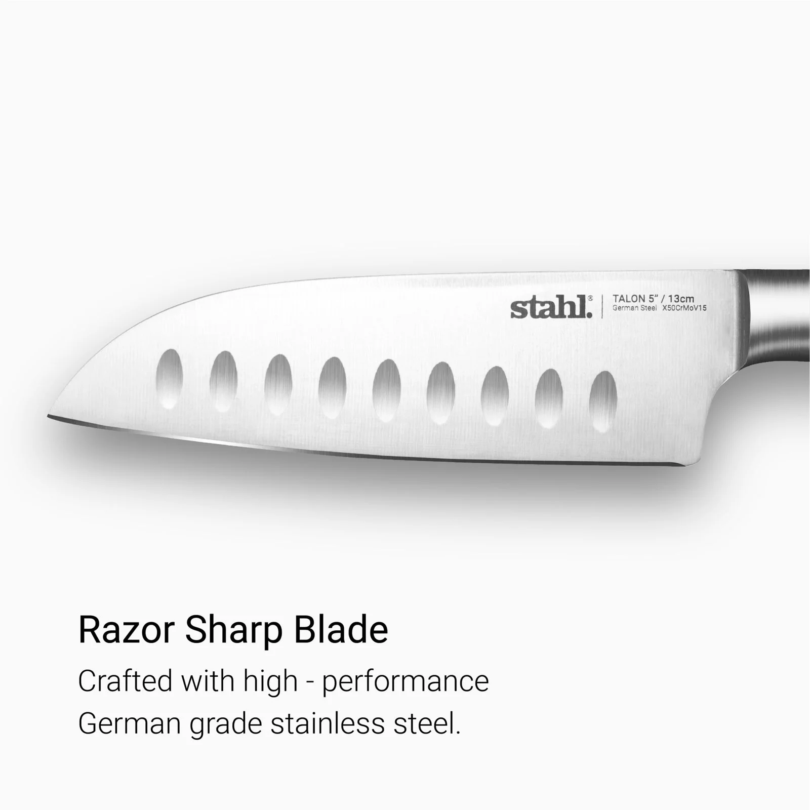 Stahl Talon Series 13cm Santoku Knife, SS Blade , Razor Sharp Edge - Multipurpose Use
