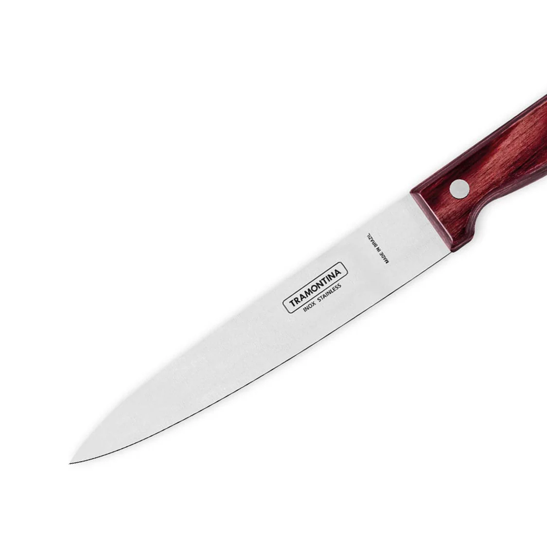 Tramontina Utility Knife 15cm – Polywood Series  , Rust-Resistant SS Blade , Strong Riveted Design , Multi-Use Knife ,Dishwasher Safe, 5 Year Warranty BY BRAND