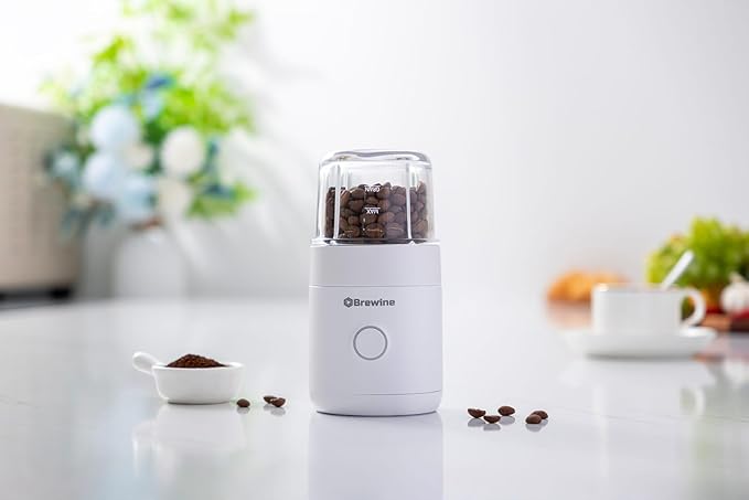 BREWINE Portable USB Blender and Grinder – 2-in-1 Rechargeable Smoothie Maker with Powerful Motor, Ice, Shakes, 304 SUS Blades, 000 x 2mAh Battery for Juicing & Grinding BREWINE Portable USB Blender and Grinder – 2-in-1 Rechargeable Smoothie Maker with Powerful Motor, Ice, Shakes, 304 SUS Blades, 000 x 2mAh Battery for Juicing & Grinding