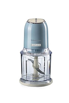 Ariete Vintage Collection Chopper – 600ml Capacity – Blue – Multi-Purpose Mini Chopper -Ice Crushing, Perfect for Kitchen Essentials