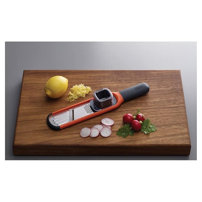 Joseph Joseph 2-in-1 Grater – Orange Stainless Steel