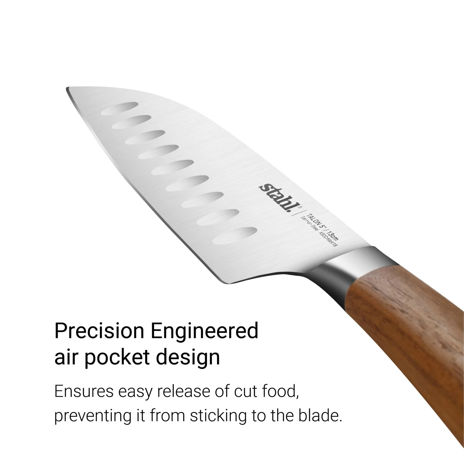 Stahl Talon Series 13cm Santoku Knife, SS Blade , Razor Sharp Edge - Multipurpose Use