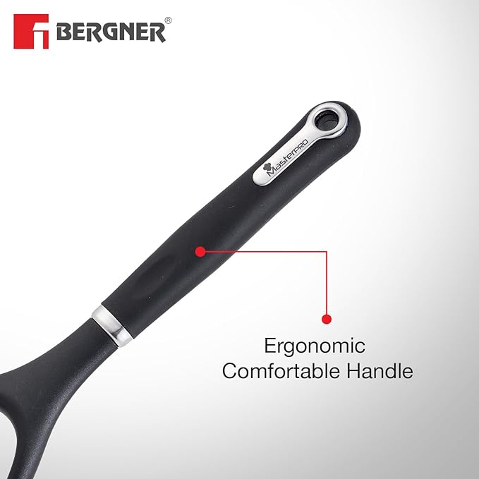 BERGNER Potato Masher – Black Nylon Kitchen Utensil, Safe for Nonstick Cookware