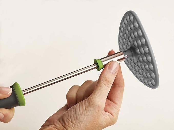 Joseph Joseph Delta Folding Potato Masher – Grey Heat-Resistant, Easy to Store