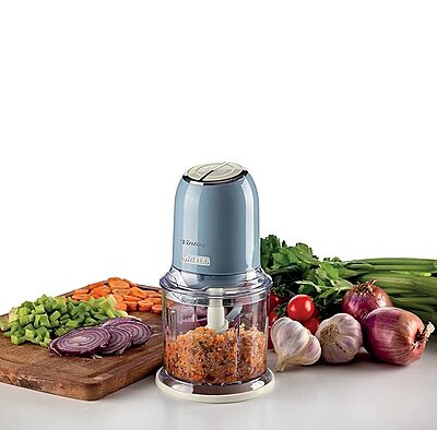 Ariete Vintage Collection Chopper – 600ml Capacity – Blue – Multi-Purpose Mini Chopper -Ice Crushing, Perfect for Kitchen Essentials Ariete Vintage Collection Chopper – 600ml Capacity – Blue – Multi-Purpose Mini Chopper -Ice Crushing, Perfect for Kitchen Essentials