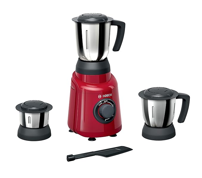 Bosch TrueMixx Joy Mixer Grinder – 500W Motor , 3 Multipurpose Jars , Efficient & Durable
