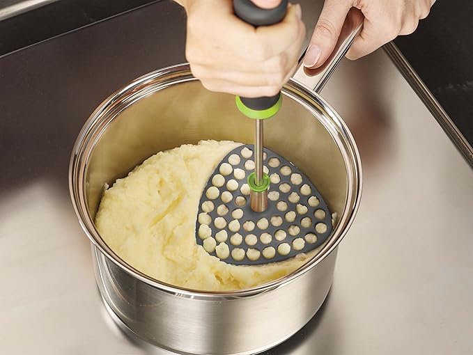 Joseph Joseph Delta Folding Potato Masher – Grey Heat-Resistant, Easy to Store
