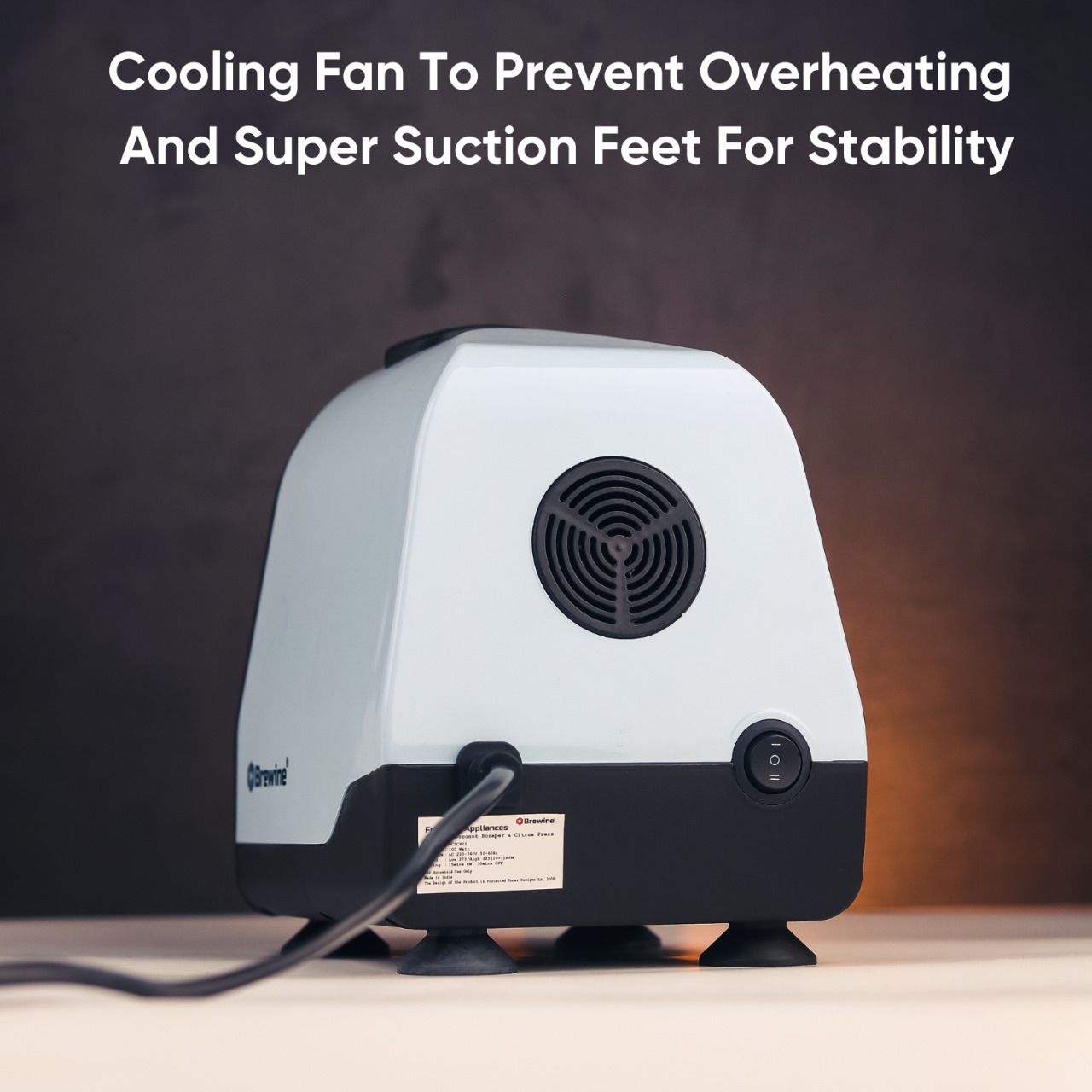 Brewine Coconut Scraper & Citrus Press 2-in-1 (Blue) Brewine Coconut Scraper & Citrus Press 2-in-1 (Blue)