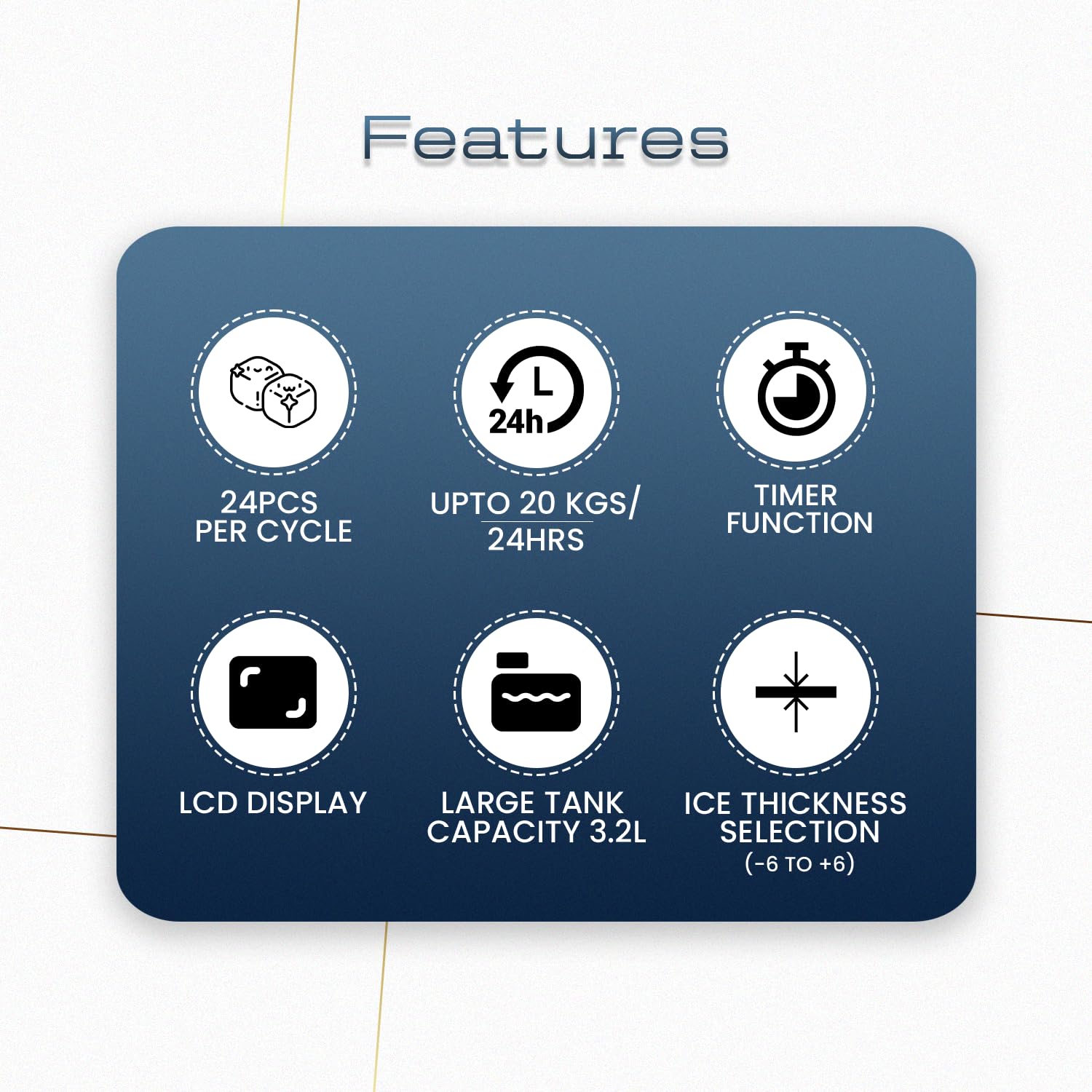 KILIG S01 Countertop Ice Maker Machine – Produces Fast Square Ice Cubes in 15 Minutes,, Self-Cleaning Function, 24 Ice Cubes per Cycle, for Home, Office, Bar KILIG S01 Countertop Ice Maker Machine – Produces Fast Square Ice Cubes in 15 Minutes,, Self-Cleaning Function, 24 Ice Cubes per Cycle, for Home, Office, Bar