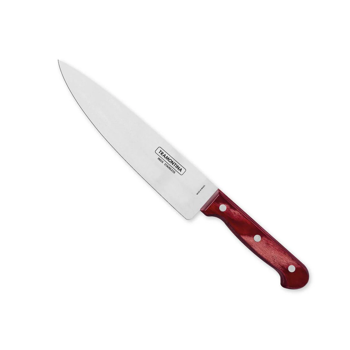Tramontina 15cm Chef Knife – Stainless Steel Blade , Polywood Riveted Handle , Perfect for Chopping & Slicing