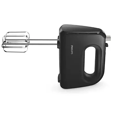 Philips 300W Hand Mixer – Black – Efficient Mixing with Multiple Speeds , Lightweight & Easy to Use- stainless steel accessories and 2 years warranty(black color)