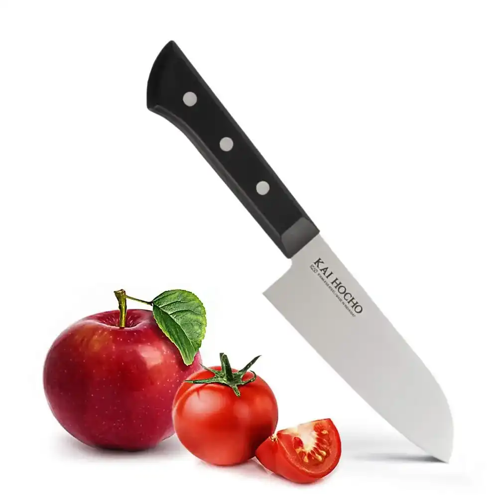 KAI Hocho Premium Santoku Knife – 165mm Stainless Steel Japanese Multipurpose Knife
