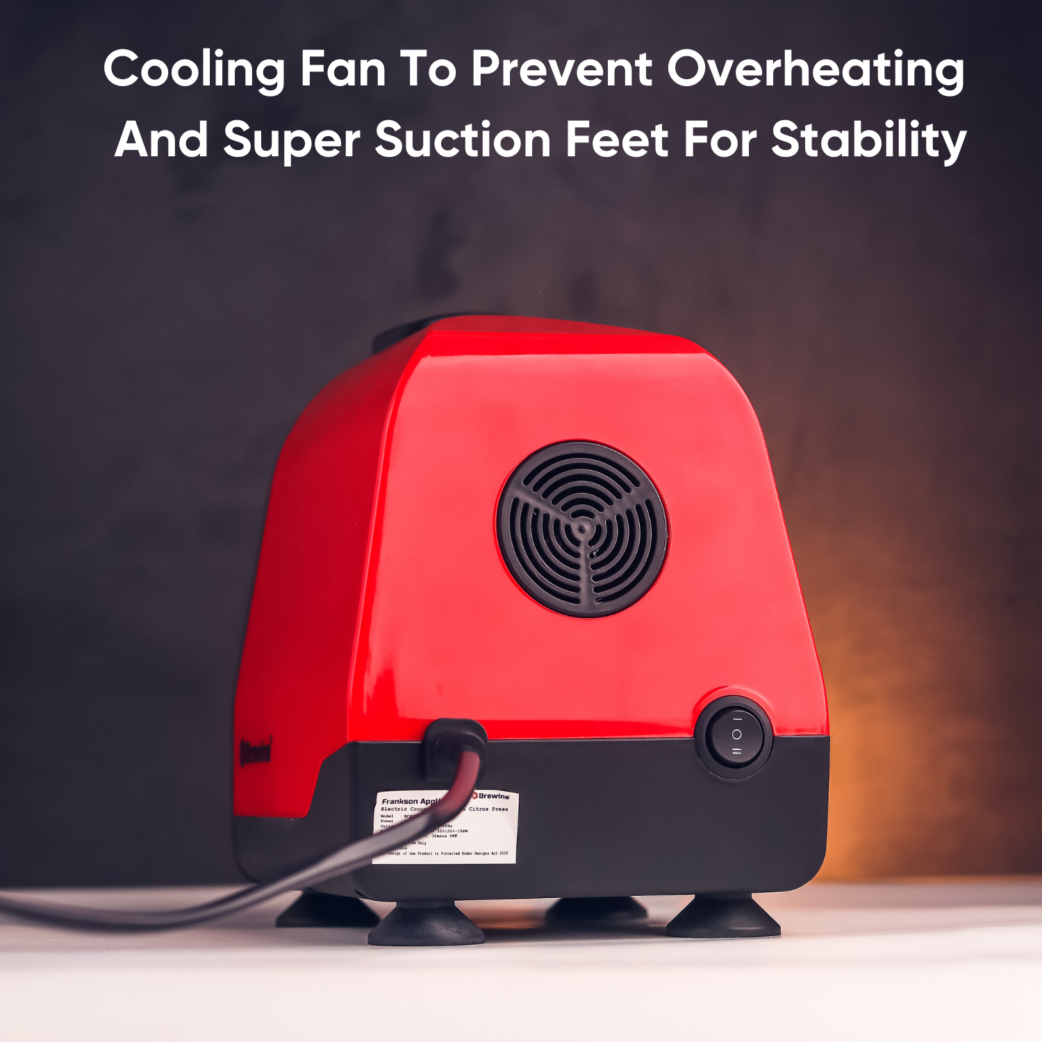 Brewine Coconut Scraper & Citrus Press 2-in-1 (Red)