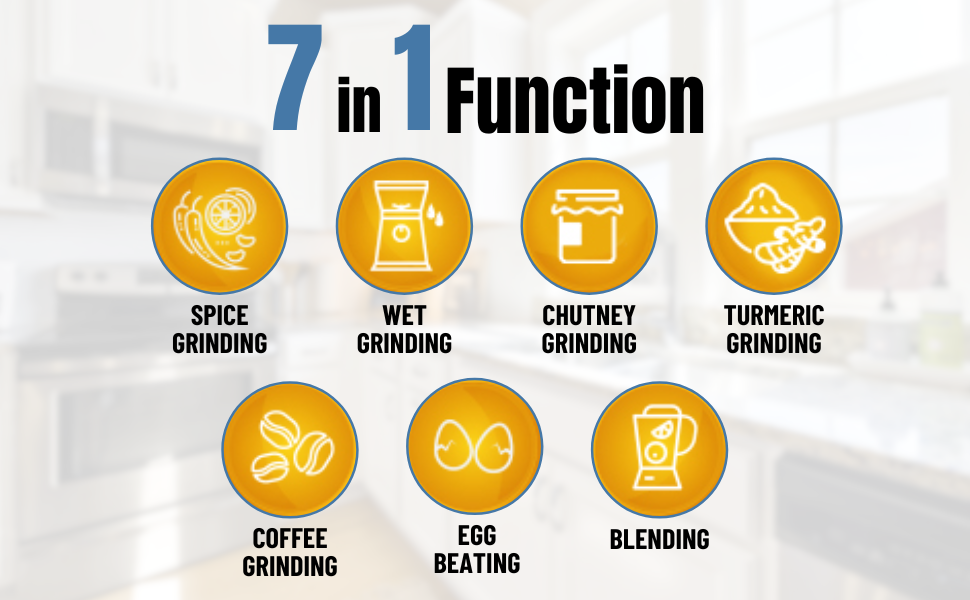 Panasonic MX-AE375 Monster 750 Watts Super Mixer Grinder With 3 Stainless Steel Jar (Blue)