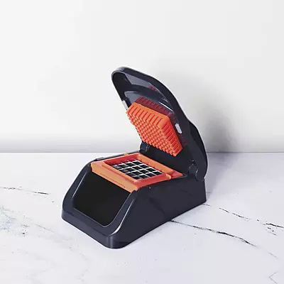 Meyer Vegetable Dicer – Fresh Cut Series , Orange-Grey, Handy Kitchen Tool,  Kitchen Accessories , Plastic handle