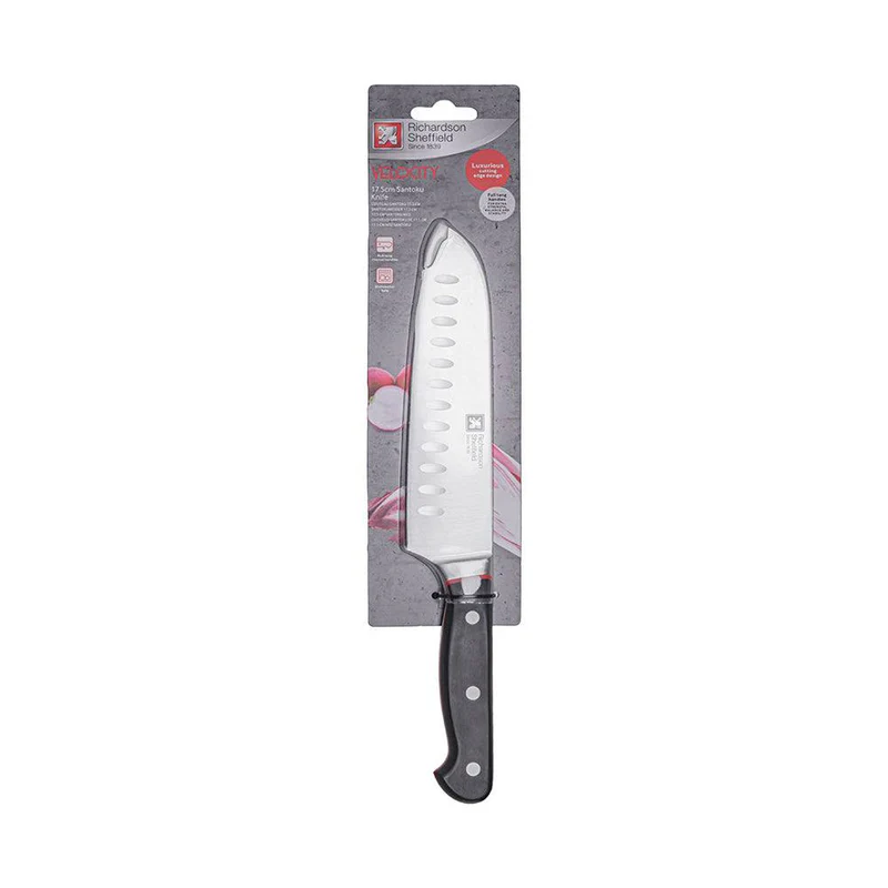 Richardson Sheffield Santoku Knife – Velocity Series, 310mm SS Blade - Lightweight, Balanced & Razor Sharp