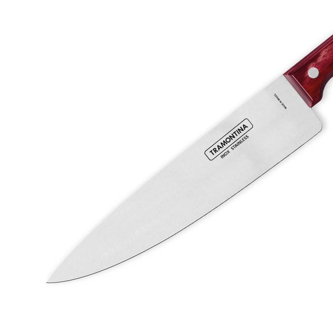Tramontina 15cm Chef Knife – Stainless Steel Blade , Polywood Riveted Handle , Perfect for Chopping & Slicing